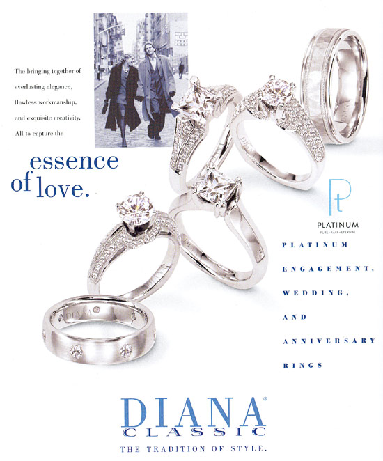 Diana Classic - Platinum Engagement, Wedding, And Anniversary Rings