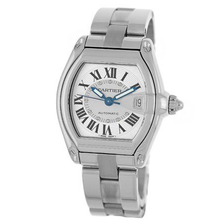 CARTIER Stainless Steel Roadster Automatic MINT Box  