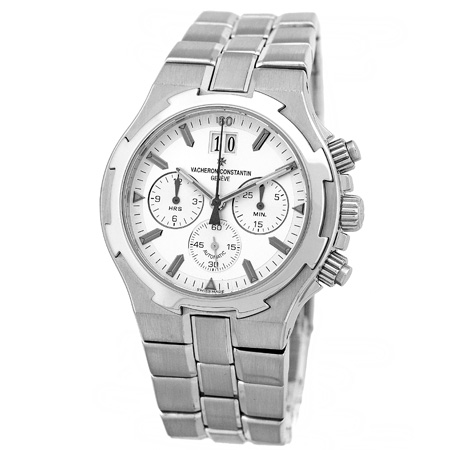 VACHERON CONSTANTIN Stainless Steel Overseas Chronograph Silver Dial 