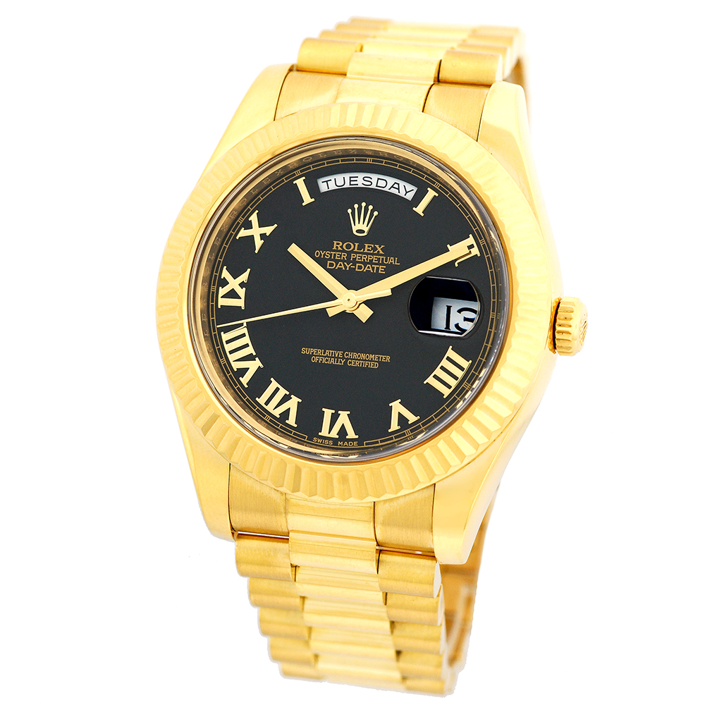 ROLEX 18K Yellow Gold Day Date II President 41mm 218238 Random Serial ...